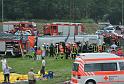 Schwerer Unfall mit Reisebus Lohmar Donrather Dreieck P506